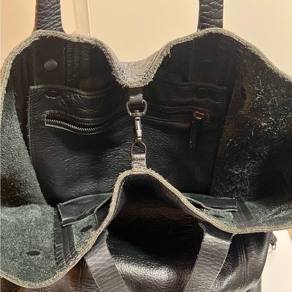 Hammitt Black Leather Tote Bag - Picture 6 of 6